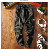 Camouflage Streetwear Cargo Pants Women Casual Joggers Black High Waist Loose Female Trousers Korean Style Ladies Pants