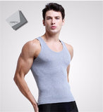 Man's Cotton Solid Seamless Underwear Brand Clothing Mens Sleeveless Tank Vest Comfortable Undershirt Mens Undershirts