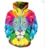 Hoodies Sweatshirts Men Zipper Hoodie 3d Printing Pullover Animal Tracksuits Brand Coat Streetwear Drop Ship size XS-3XL