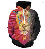 Hoodies Sweatshirts Men Zipper Hoodie 3d Printing Pullover Animal Tracksuits Brand Coat Streetwear Drop Ship size XS-3XL