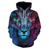 Hoodies Sweatshirts Men Zipper Hoodie 3d Printing Pullover Animal Tracksuits Brand Coat Streetwear Drop Ship size XS-3XL