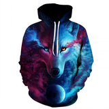 Hoodies Sweatshirts Men Zipper Hoodie 3d Printing Pullover Animal Tracksuits Brand Coat Streetwear Drop Ship size XS-3XL