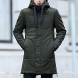 LiSENBAO 2019 New arrival winter long jacket cotton thick male high quality Casual fashion parkas cotton coat men brand clothing