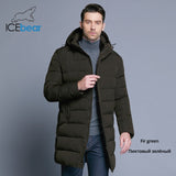 ICEbear 2019 Winter Jacket Men Hat Detachable Warm Coat Causal Parkas Cotton Padded Winter Jacket Men Clothing MWD18821D