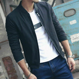 US New Men Fashion Casual Jacket Warm Spring Autumn Baseball Coat Slim Outwear Overcoat