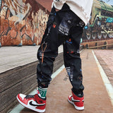 Camouflage Streetwear Cargo Pants Women Casual Joggers Black High Waist Loose Female Trousers Korean Style Ladies Pants