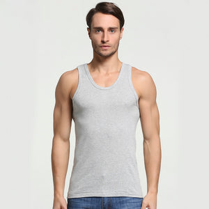 2019 Summer Men Cotton Comfortable Undershirt Mens Sleeveless Tops Casual Shirt Underwear  Male Muscle Vest Gym clothing for man