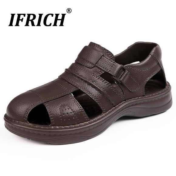 2019 New Trend Beach Sandals Male Low Price Foam Man Sandals Black Brown Men Slip On Garden Shoes Comfortable Flats Men Sandals