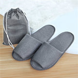 Dropshipping New Simple Slippers Men Women Hotel Travel Spa Portable Folding House Disposable Home Guest Indoor Slippers BigSize