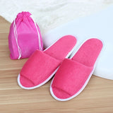 Dropshipping New Simple Slippers Men Women Hotel Travel Spa Portable Folding House Disposable Home Guest Indoor Slippers BigSize