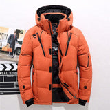 Winter Jacket Men Clothes Thicken Warm Coat Hoodies Parkas Long Sleeve Hooded High Quality Down Jacket Zipper Outwear Overcoat
