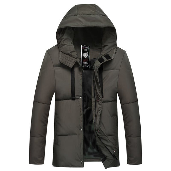 Winter men's cotton-padded business casual warm padded men's coat hooded cotton-padded jacket clothes  men winter coats