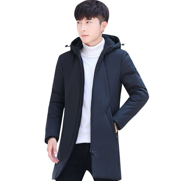 2018 New Arrival Man Clothes Thickening Cotton padded winter Jacket parka hombre men Long Style Wear Loose Coat casaco masculino