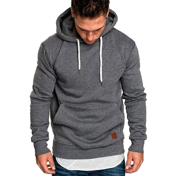 sweatshirt men 2018 NEW hoodies brand male long sleeve solid hoodie men black red big size poleron hombre #0301 25