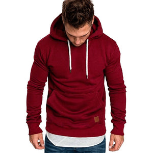 sweatshirt men 2018 NEW hoodies brand male long sleeve solid hoodie men black red big size poleron hombre #0301 25