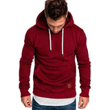 sweatshirt men 2018 NEW hoodies brand male long sleeve solid hoodie men black red big size poleron hombre #0301 25