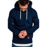 sweatshirt men 2018 NEW hoodies brand male long sleeve solid hoodie men black red big size poleron hombre #0301 25