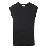 men's sleeveless knitwear sleeveless undershirt wide shoulder vest bodybuilding tank top men cotton summer new T4364