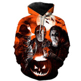 Freddy Jason Murderers Horror Movies 3D Printed Hoodies Men / Women Hooded Sweatshirts Spring Outerwear Unisex Polluver 3XS-5XL