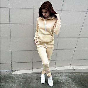 2019 Autumn Casual 2 Pieces Suit Women Hoodies Tops Tracksuit Sweat Suit Women's Set