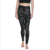 Women Leggings High Waist Cartoon Comic Beauty Print Trousers Soft Female Casual Elastic Pant