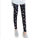 Women Leggings High Waist Cartoon Comic Beauty Print Trousers Soft Female Casual Elastic Pant