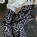 Women Leggings High Waist Cartoon Comic Beauty Print Trousers Soft Female Casual Elastic Pant