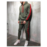 Men's sportswear, coat, hoodie, 2 pieces of autumn sports clothing, suitable for men's fitness leisure jogging pullover