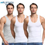 Gym Undershirt Men Cotton Summer Sleeveless Vest Tops Casual Vests Underwear Mens Singlet