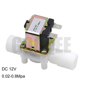 1/2" Plastic Solenoid Valve 12V 24V 220V Magnetic Washing Machine Dispenser Drinking Water Pneumatic Pressure Controller Switch